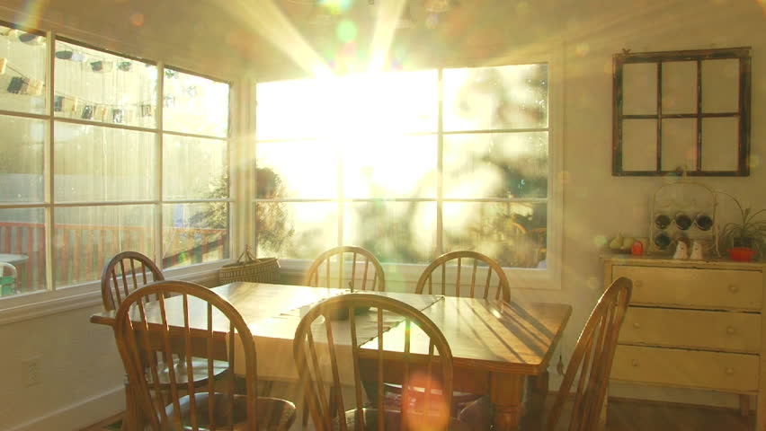Room with Sunshine through the window