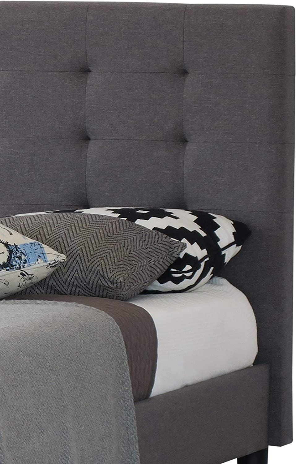 Furnitureful Beds & Bed Frames Bed Frame Grey Linen Fabric with 30CM Storage Underneath