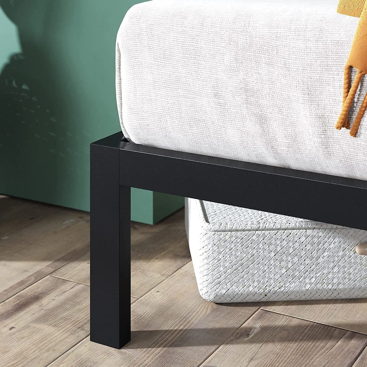 Furnitureful Beds & Bed Frames Metal Bed Black Frame Platform Complete Set Headboard & Storage