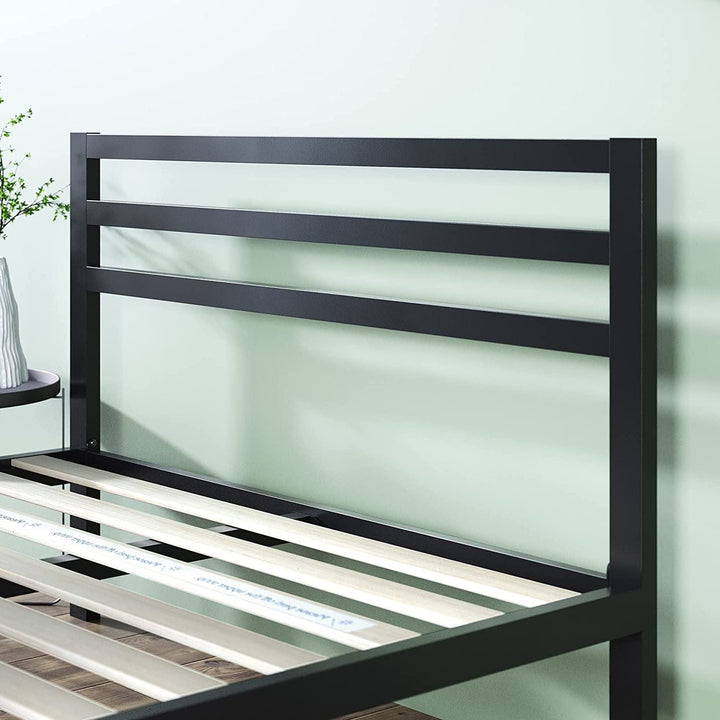 Furnitureful Beds & Bed Frames Metal Bed Frame Platform with Headboard & Deep 30CM Storage