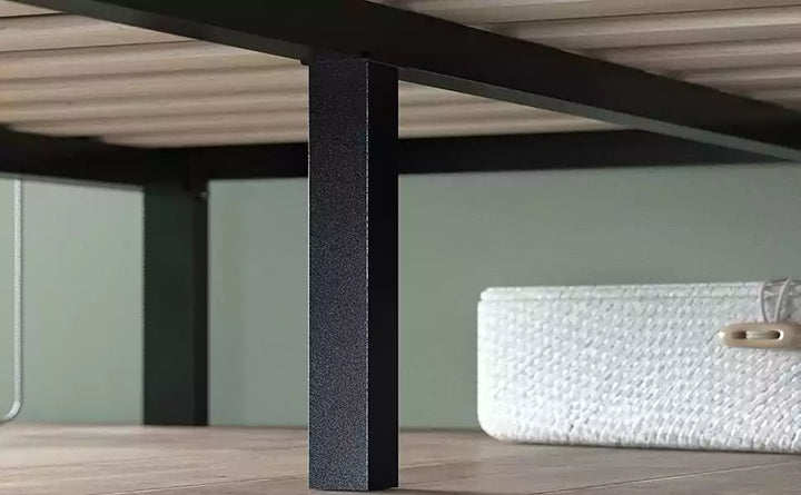 Metal Bed Platform Complete Frame Set Headboard & Storage