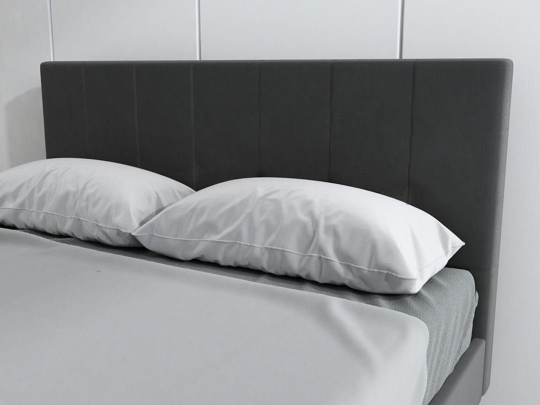 Furnitureful Beds & Bed Frames Ottoman Storage Upholstered Grey Fabric Bed